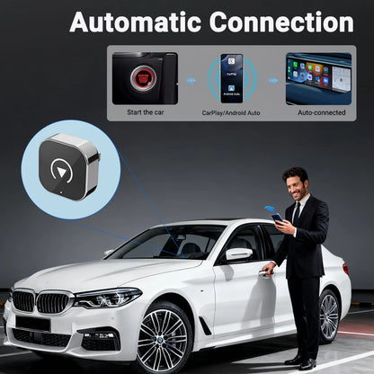 New Super Mini Carplay AI Box Wired to Wireless CarPlay&Android Auto 2in1 Box 5GHz WiFi5 for 99% Original Wired CarPlay/Auto Car