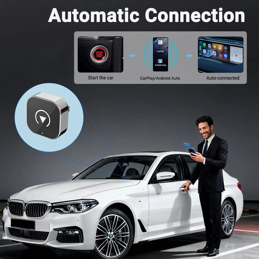 New Super Mini Carplay AI Box Wired to Wireless CarPlay&Android Auto 2in1 Box 5GHz WiFi5 for 99% Original Wired CarPlay/Auto Car