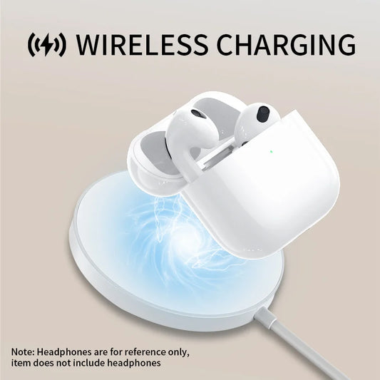 AirPods 4 Charger Case Replacement w/ Wireless Charging & Real Pop-Up – No Earbuds, OEM-Like Battery Holder