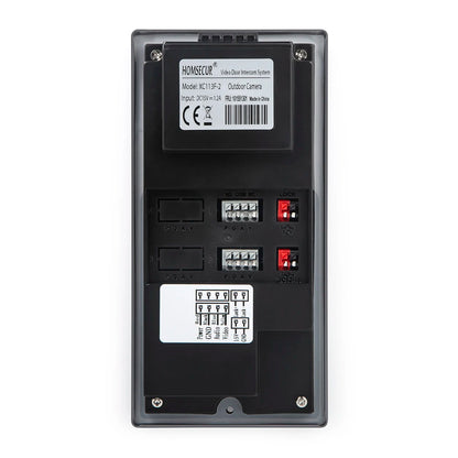 4 Wire XC113F-2 HD Outdoor Doorbell Camera IP65+5Pcs IC 13.56Mhz Keyfobs for Video Doorphone Call Intercom Security 2 Families