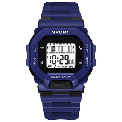 YIKAZE Men's Sports Watch Waterproof LED Digital Watches Student Outdoor Adventure Trend Multifunctional Electronic Watch Gift
