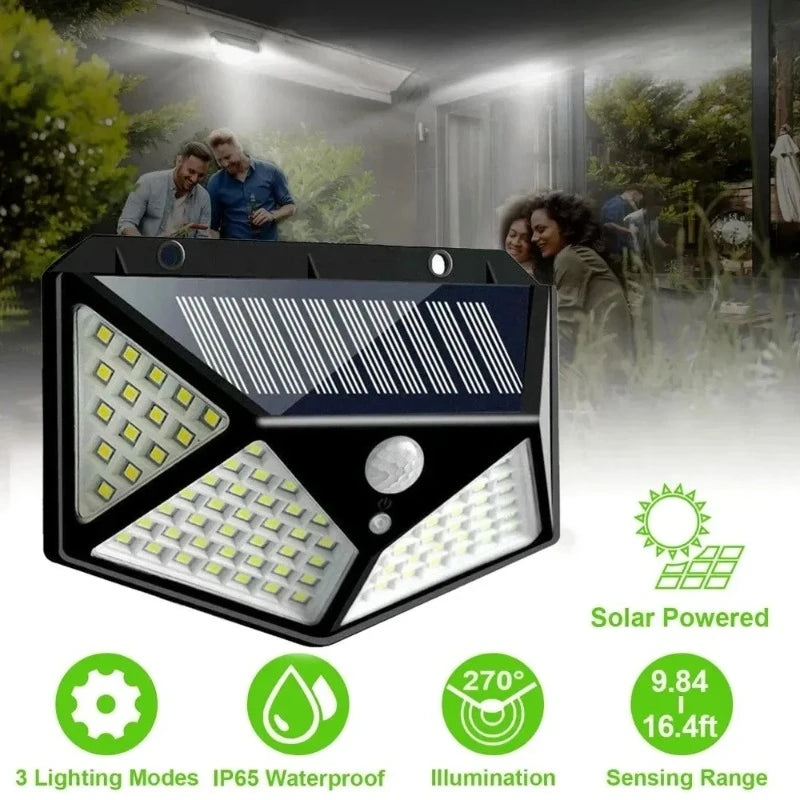 Multifunctional Waterproof Solar LED Spotlight with Motion Sensor for Outdoor Garden Decoration