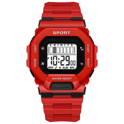 YIKAZE Men's Sports Watch Waterproof LED Digital Watches Student Outdoor Adventure Trend Multifunctional Electronic Watch Gift