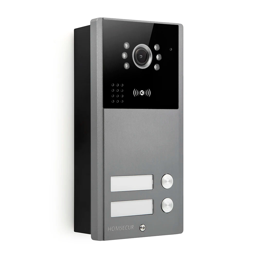 4 Wire XC113F-2 HD Outdoor Doorbell Camera IP65+5Pcs IC 13.56Mhz Keyfobs for Video Doorphone Call Intercom Security 2 Families