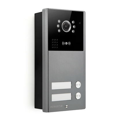4 Wire XC113F-2 HD Outdoor Doorbell Camera IP65+5Pcs IC 13.56Mhz Keyfobs for Video Doorphone Call Intercom Security 2 Families