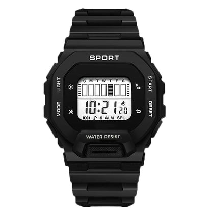 YIKAZE Men's Sports Watch Waterproof LED Digital Watches Student Outdoor Adventure Trend Multifunctional Electronic Watch Gift