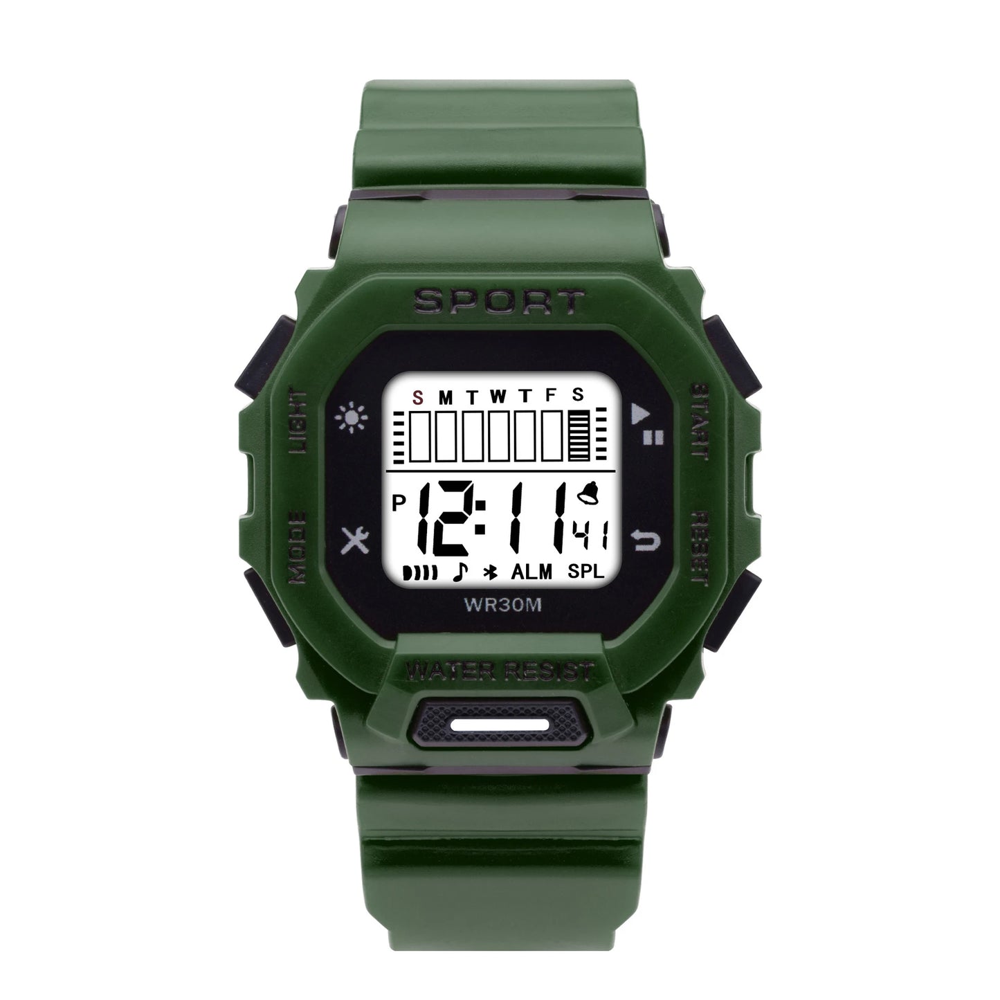 YIKAZE Men's Sports Watch Waterproof LED Digital Watches Student Outdoor Adventure Trend Multifunctional Electronic Watch Gift