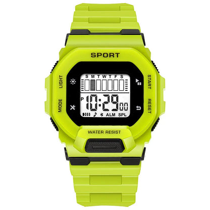 YIKAZE Men's Sports Watch Waterproof LED Digital Watches Student Outdoor Adventure Trend Multifunctional Electronic Watch Gift
