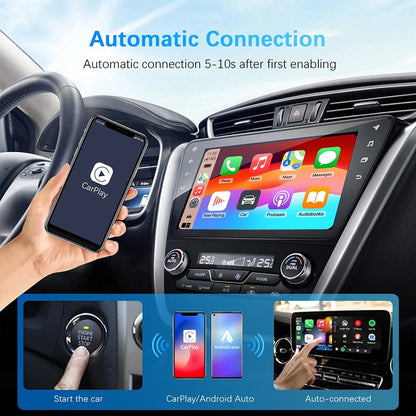 Wireless Carplay Adapter Android Auto Wireless Smart Dongle 2in1 For Peugeot 208 308 408 508 2008 3008 4008 5008