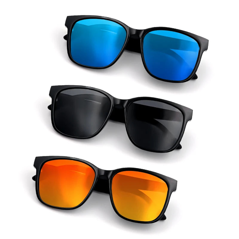 GS08 anti-blue light glasses make receive calls music calling noise reduction UV400 protection BT TWS smart glasses for men