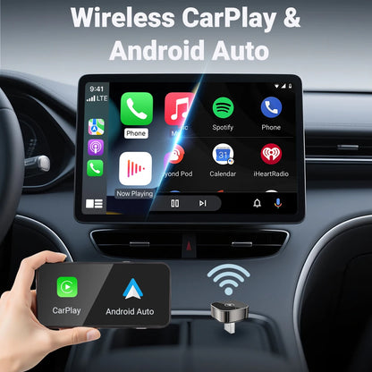 New Super Mini Carplay AI Box Wired to Wireless CarPlay&Android Auto 2in1 Box 5GHz WiFi5 for 99% Original Wired CarPlay/Auto Car
