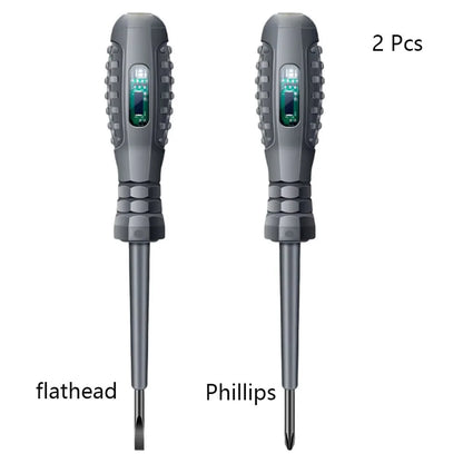 Multifunctional Electrician Test Screwdriver AC Non-contact Induction Test Pen Voltage Tester 70-600V Red Green Induction Lights